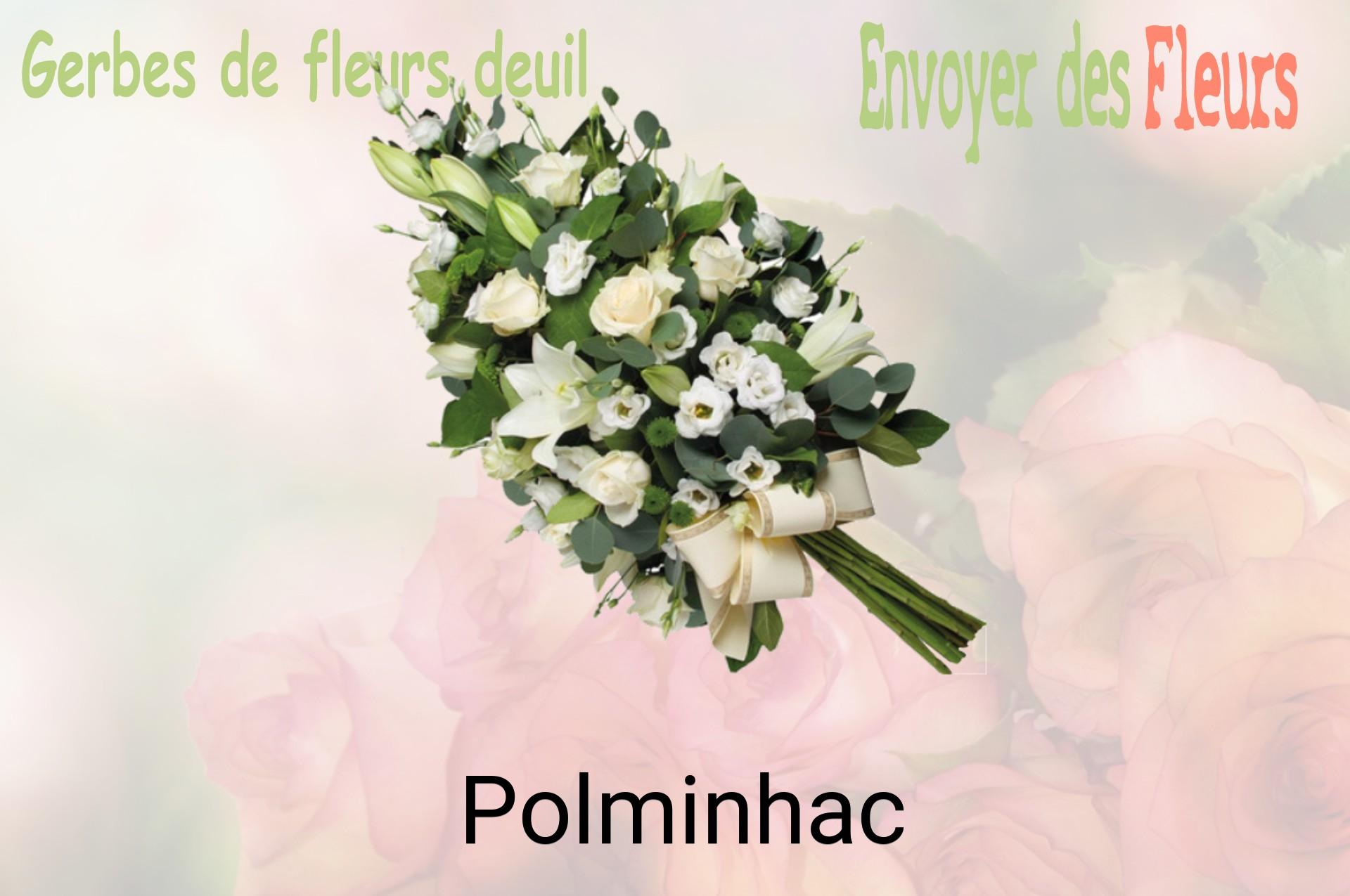 Gerbe de fleurs de deuil livrée à Polminhac